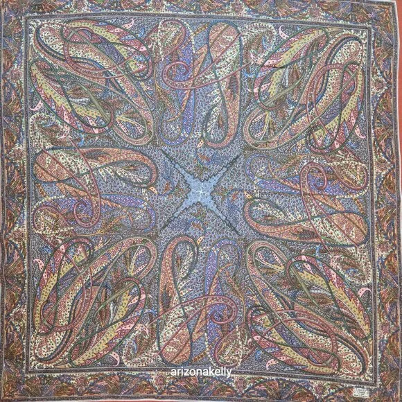 Vintage Liberty Silk Scarf Hand Rolled - Picture 4 of 14